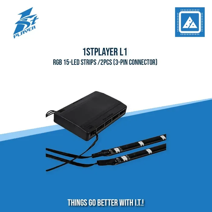 1STPLAYER L1 RGB 15-LED STRIPS /2PCS (3-PIN CONNECTOR)