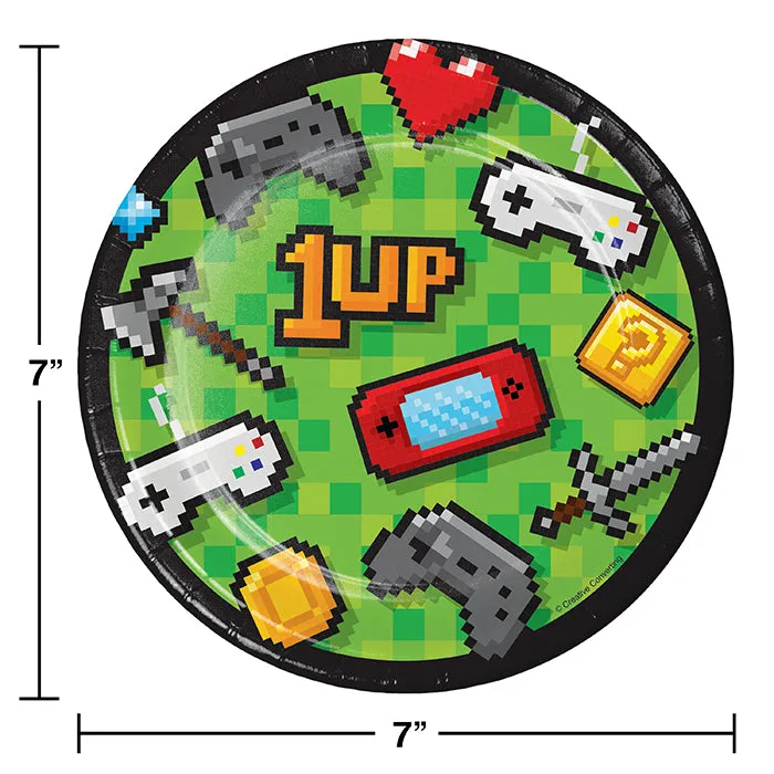 Bulk Video Games Party Paper Dessert Plates (96 per Case)