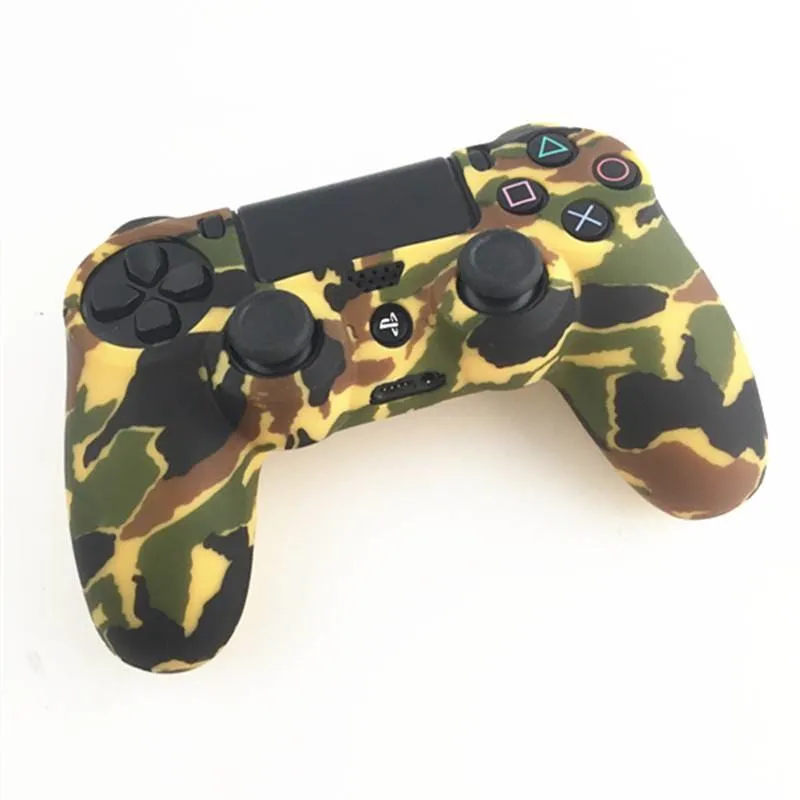 Camouflage Camo Silicone Rubber Soft Case for Sony PS4 Controller