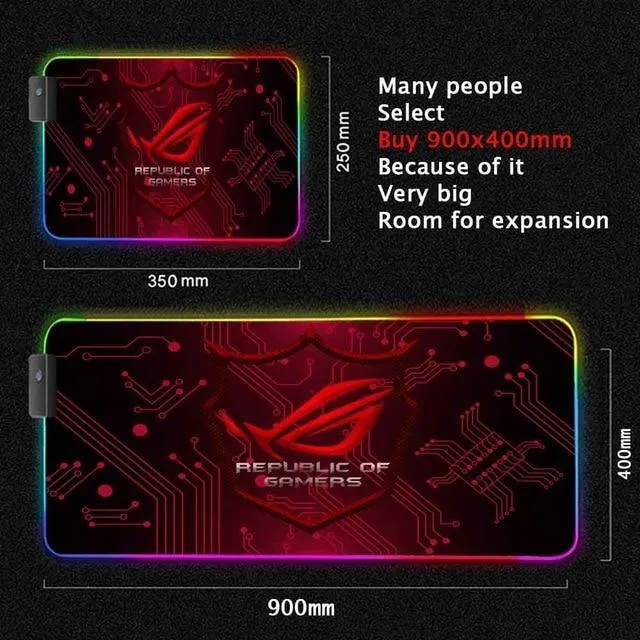 City Asus ROG PC Accessories RGB LED Mouse Pad