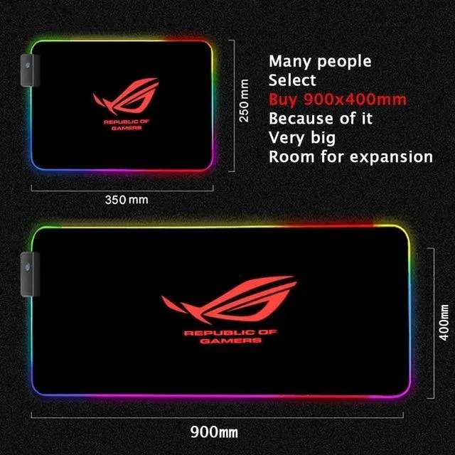 City Asus ROG PC Accessories RGB LED Mouse Pad