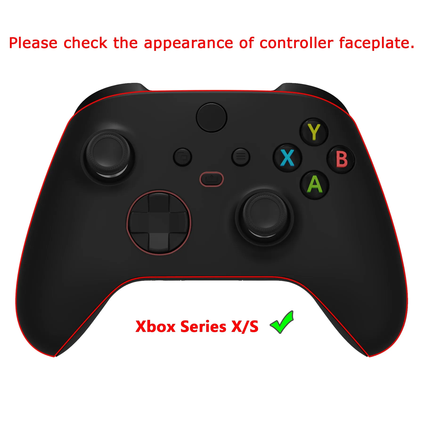 eXtremeRate Black Soft Touch Grip Back Panels, Comfortable Non-Slip Side Rails Handles, Game Improvement Replacement Parts for Xbox Series S / X Controller - Controller NOT Included - PX3P309