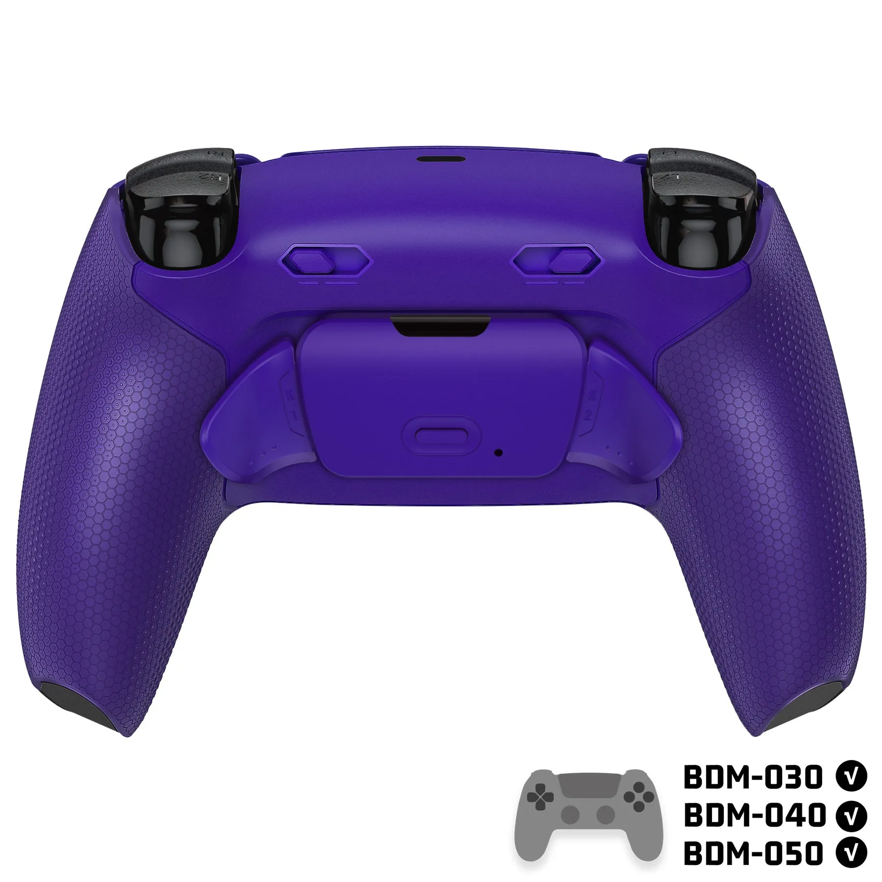 eXtremeRate RISE Plus MAX Back Paddles Kit with Clicky Trigger Stops & Rubberized Grip for PS5 Controller BDM-030/040/050 - Galactic Purple - GQTPFM005M2