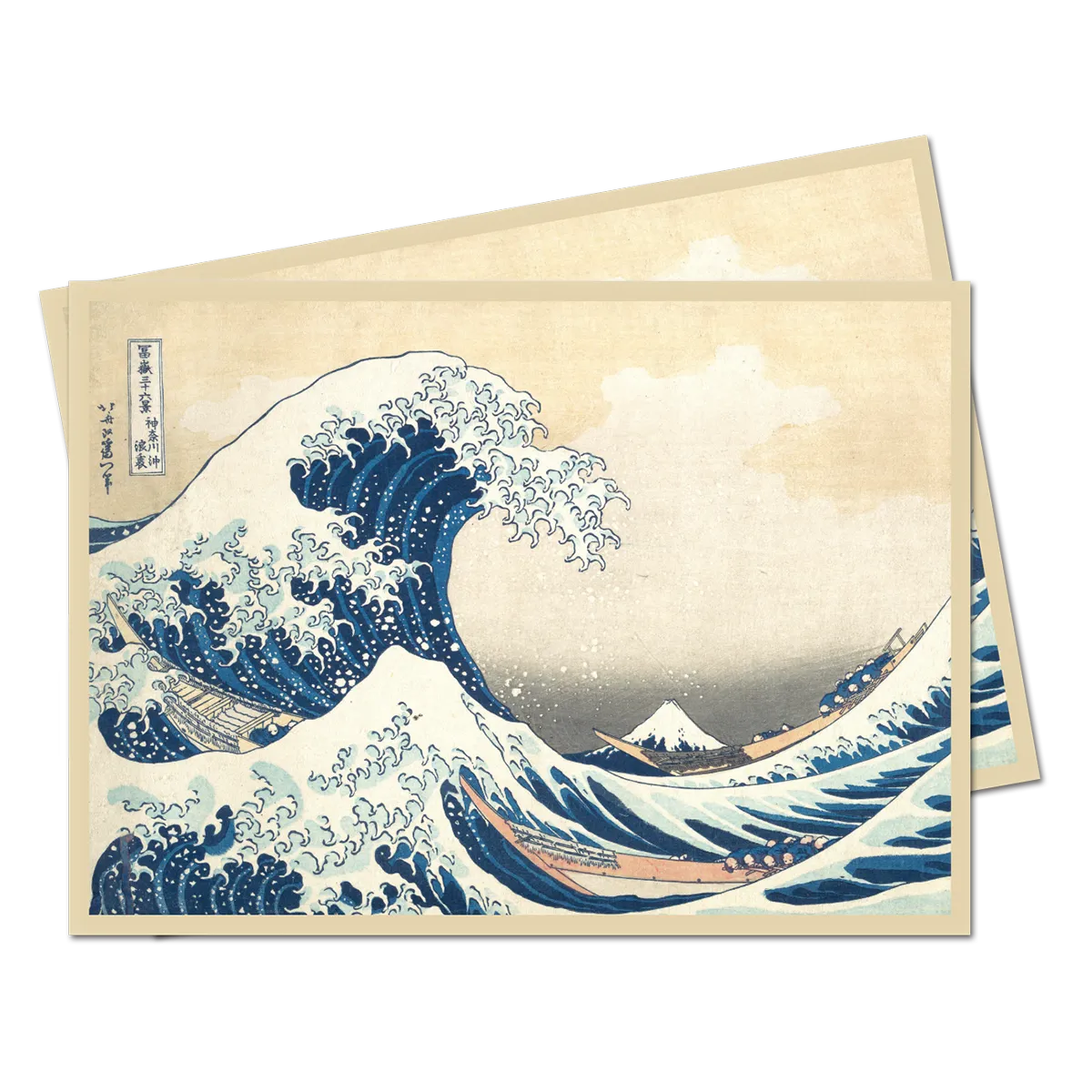 Fine Art The Great Wave Off Kanagawa Standard Deck Protector Sleeves (65ct) by Hokusai