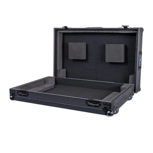 Headliner HL10019 Low Profile Flight Case for XDJ-RX3 with Wheels (Pitch Black)