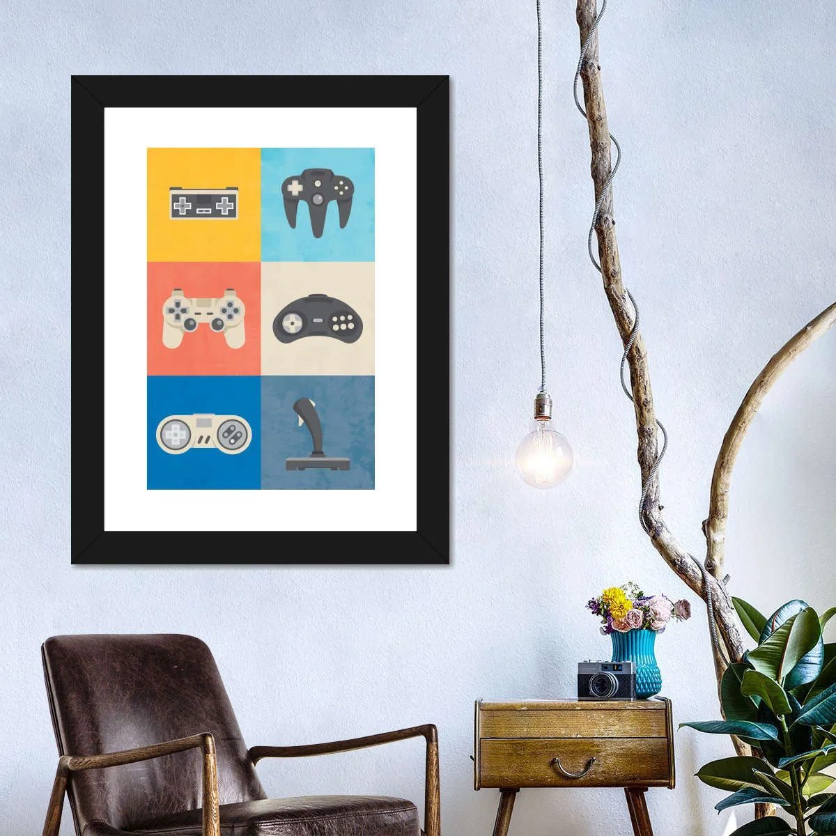 Iconic Game Controllers Wall Art