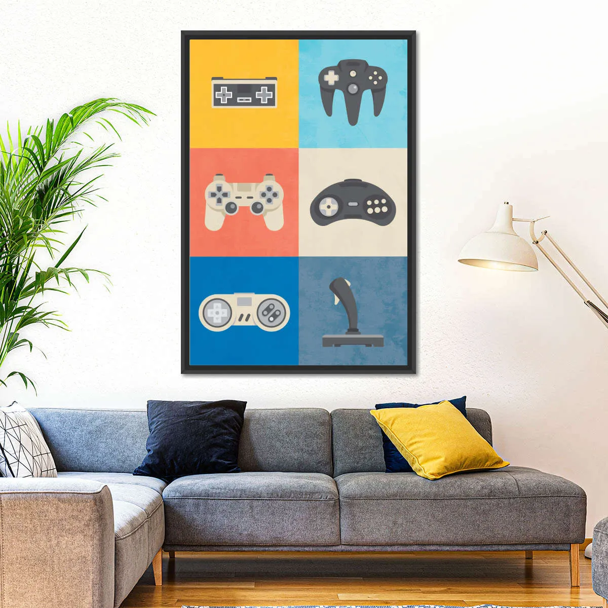 Iconic Game Controllers Wall Art