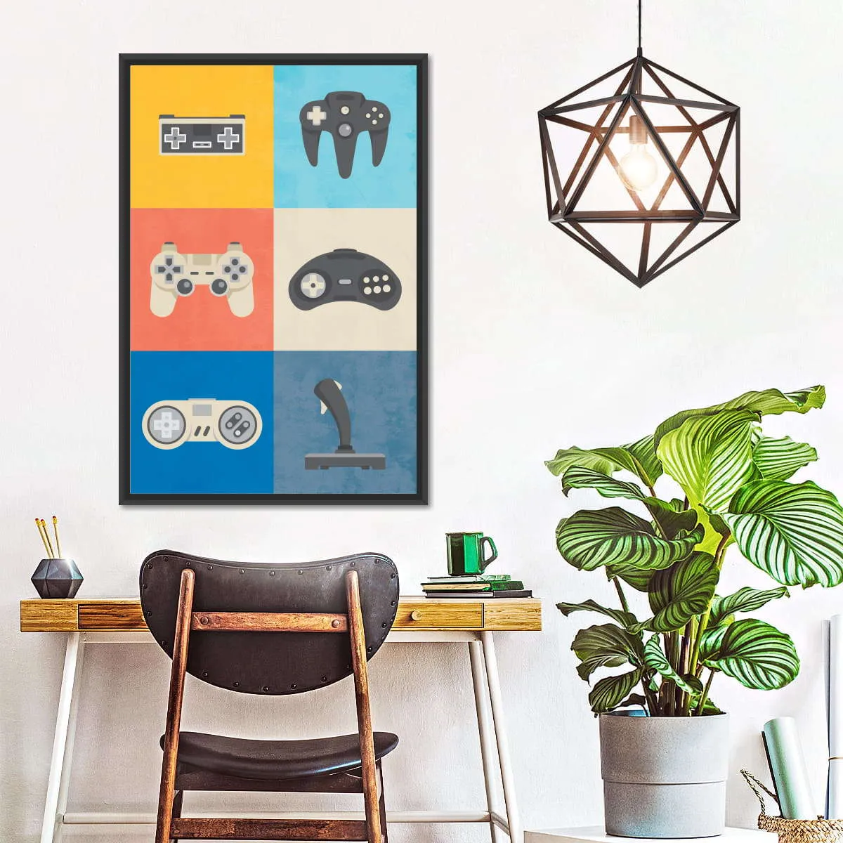 Iconic Game Controllers Wall Art