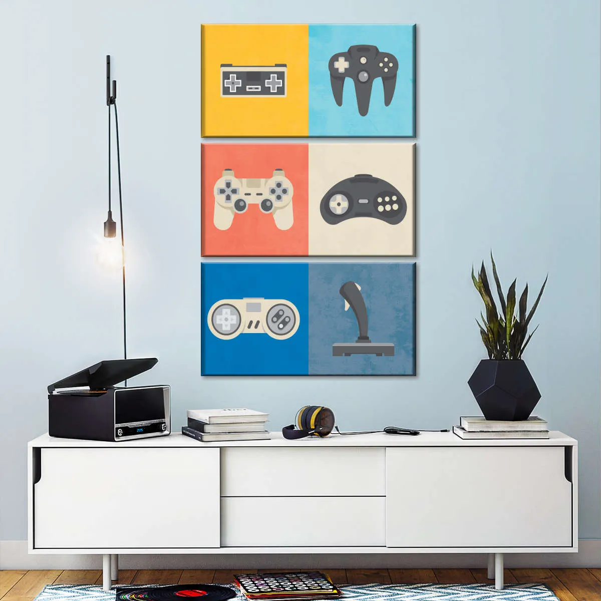 Iconic Game Controllers Wall Art