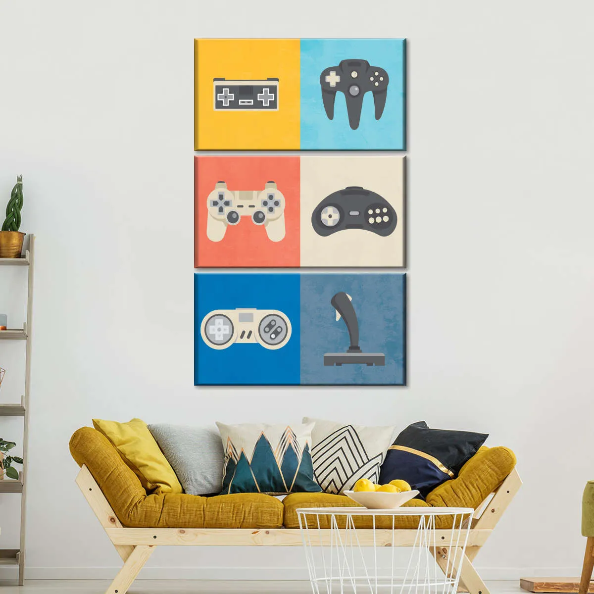 Iconic Game Controllers Wall Art