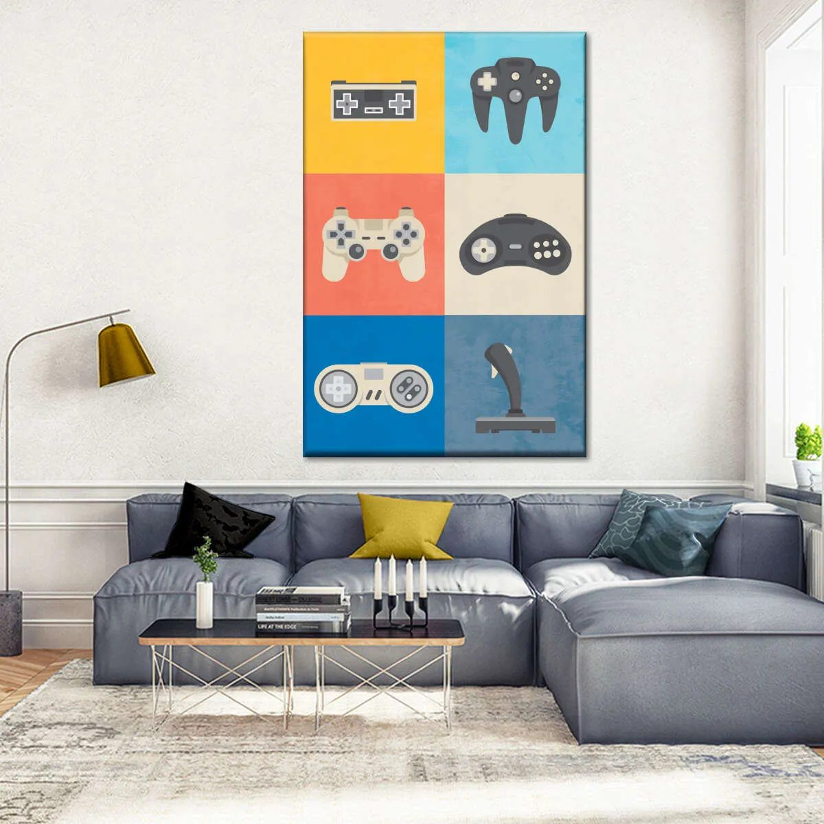 Iconic Game Controllers Wall Art