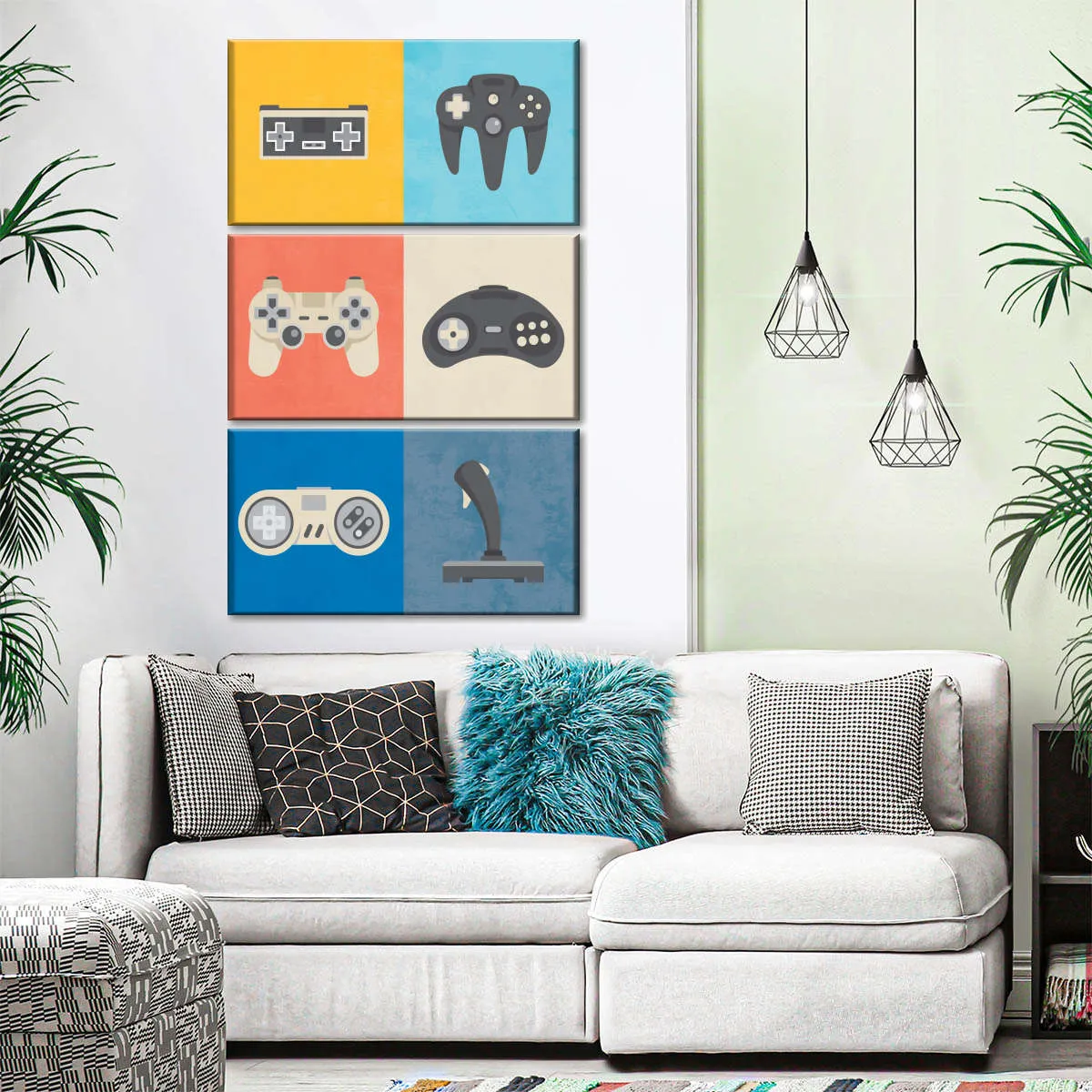 Iconic Game Controllers Wall Art