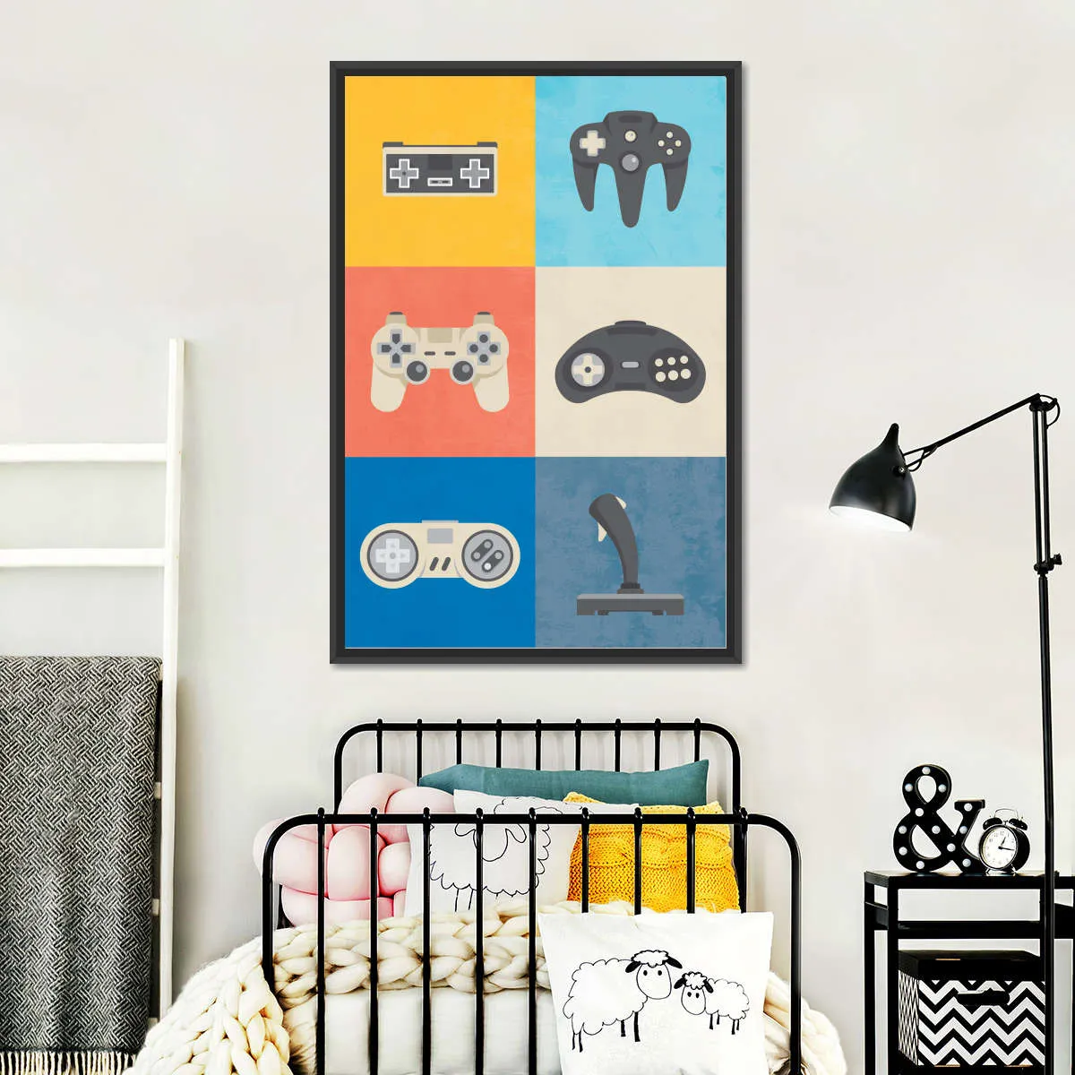 Iconic Game Controllers Wall Art