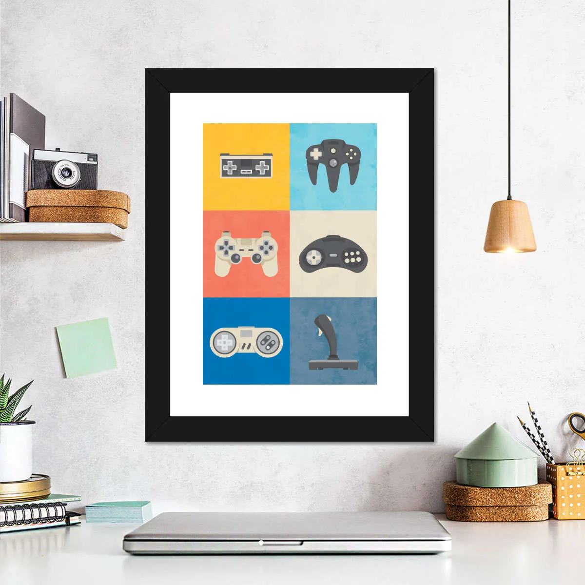 Iconic Game Controllers Wall Art