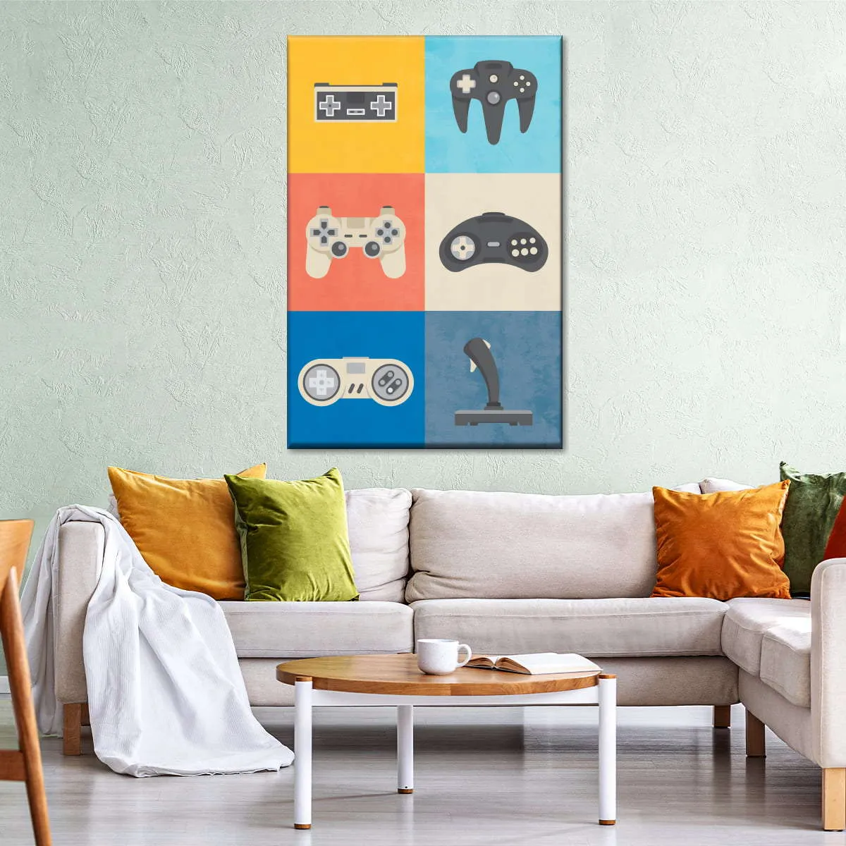 Iconic Game Controllers Wall Art