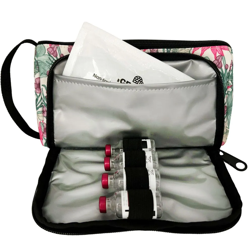 Insulated Diabetes Insulin Supply Case- Spring Flower