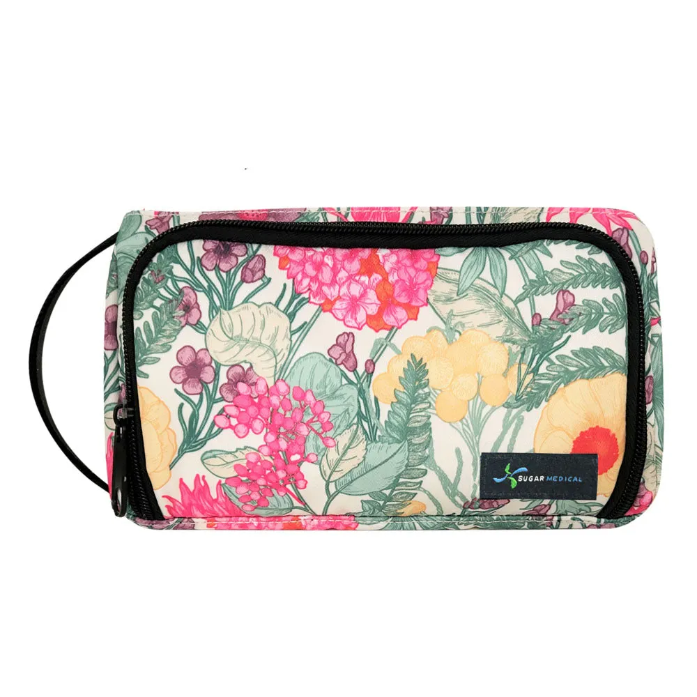 Insulated Diabetes Insulin Supply Case- Spring Flower