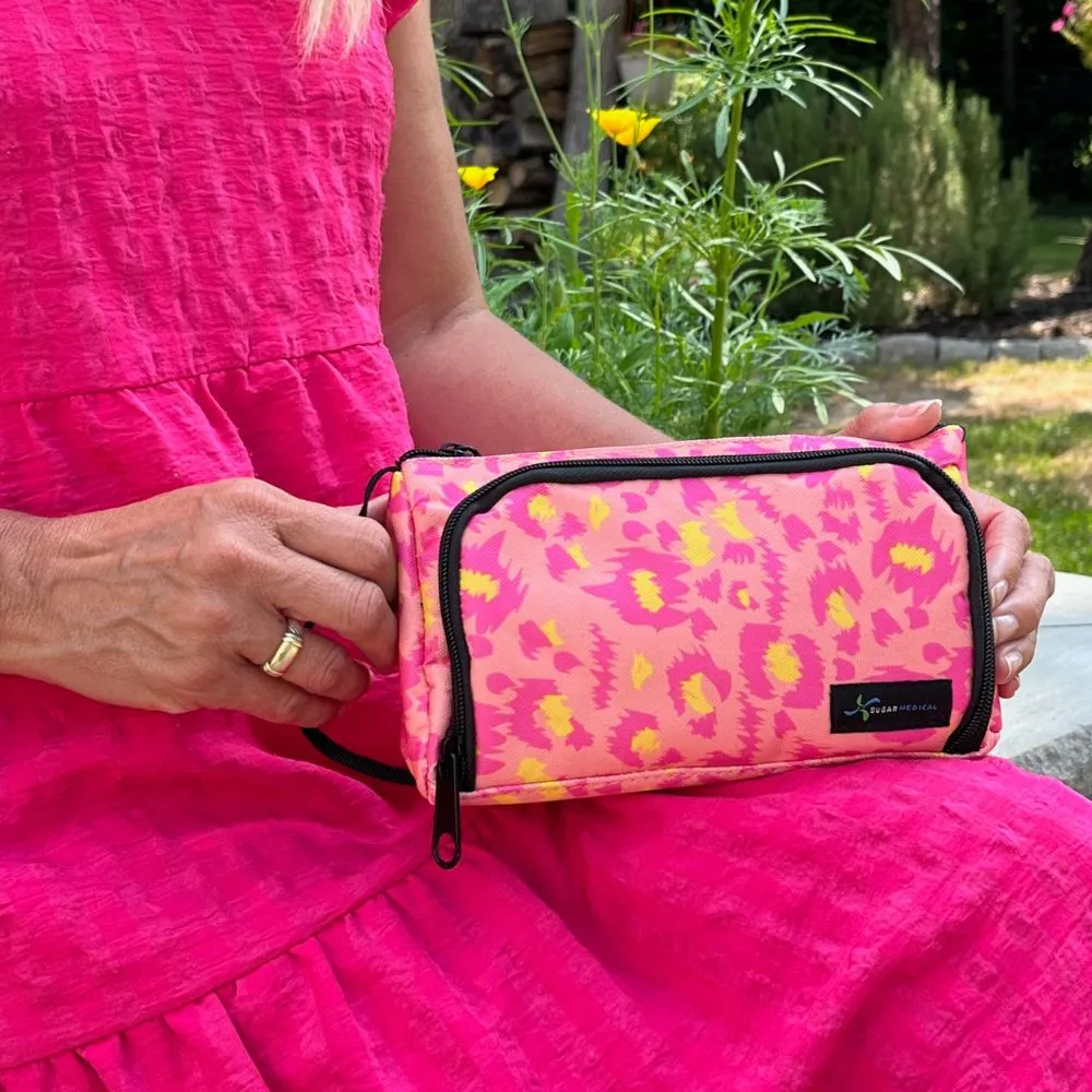 Insulated Diabetes Insulin Supply Case- Wild Pink