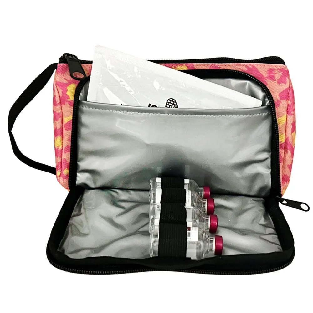 Insulated Diabetes Insulin Supply Case- Wild Pink