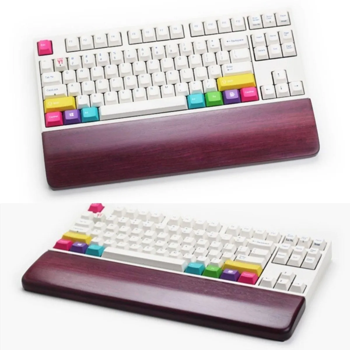 Keyboard Wrist Rest Purple Wood