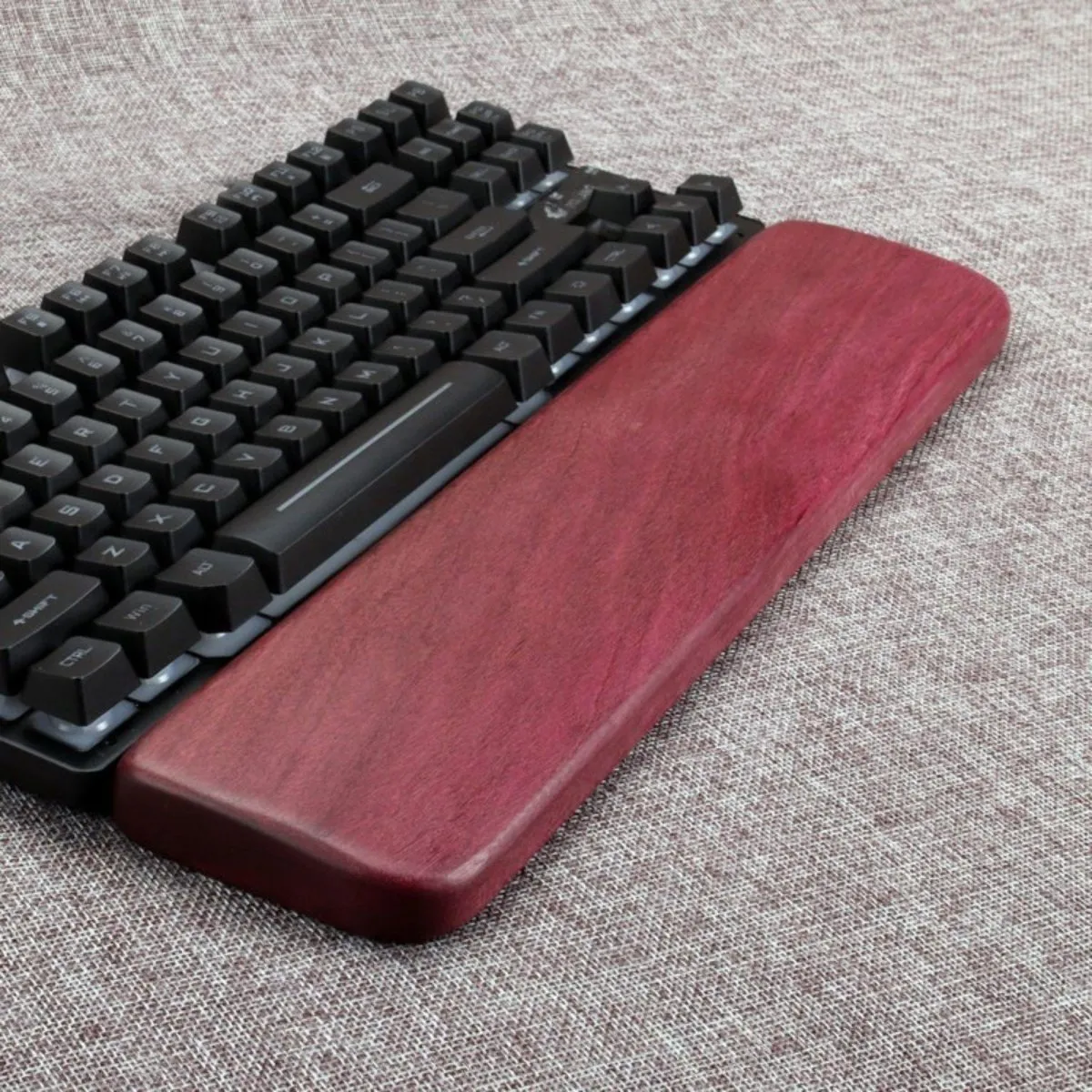 Keyboard Wrist Rest Purple Wood