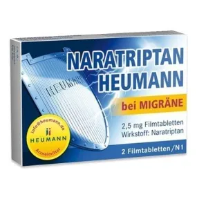 NARATRIPTAN Heumann for migraines 2.5 mg film-coated tablets 2 pc