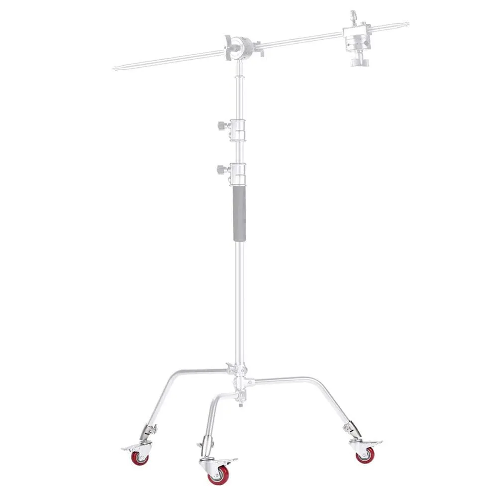 Neewer 20kg Load Silver C-Stand with Boom Arm with Wheels (DEMO STOCK)