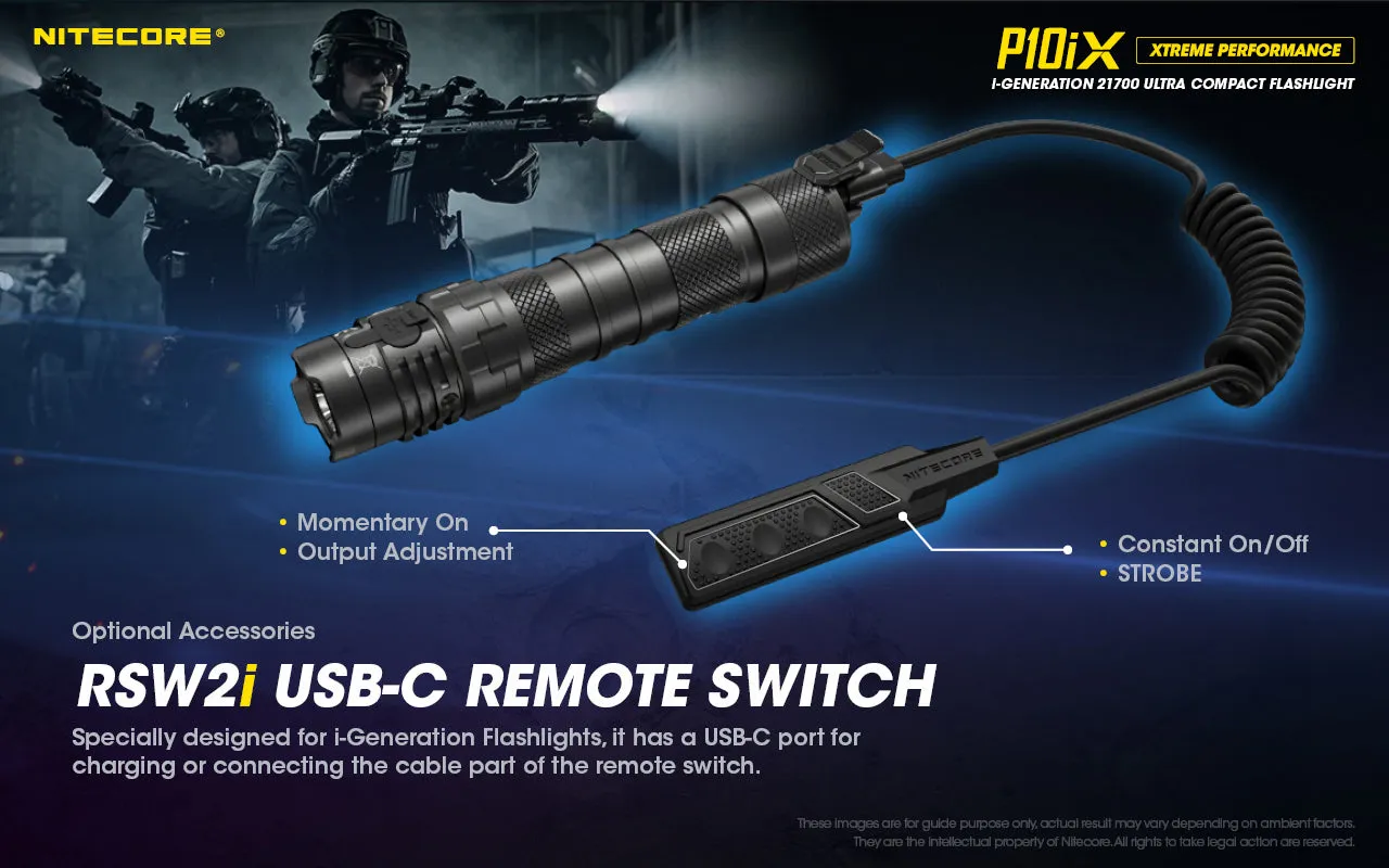 NITECORE P10iX i-Generation 21700 Ultra Compact Tactical Flashlight with 4000 lumens