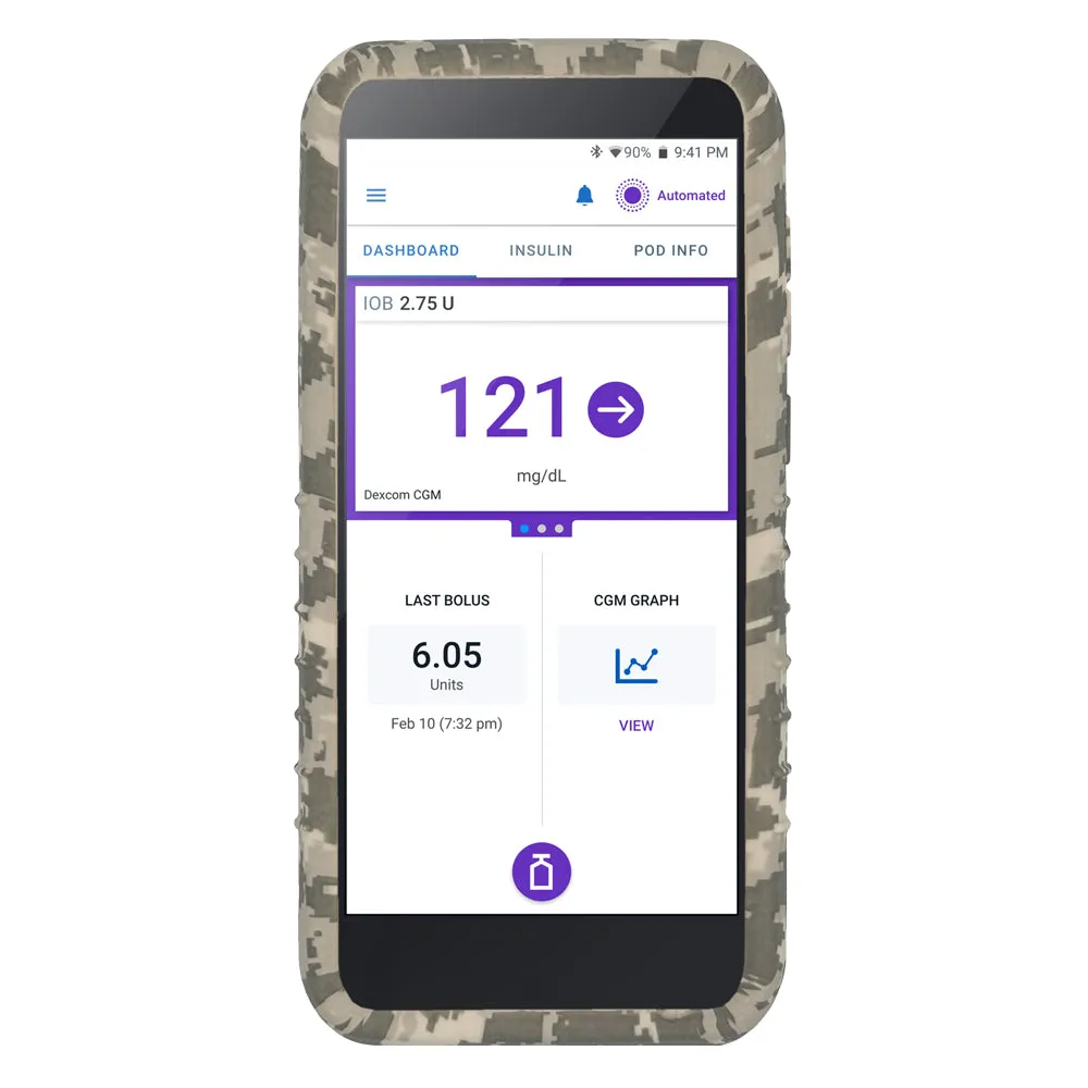 Omnipod® 5 Case with Dexcom G7 Cutout- Digital Camo