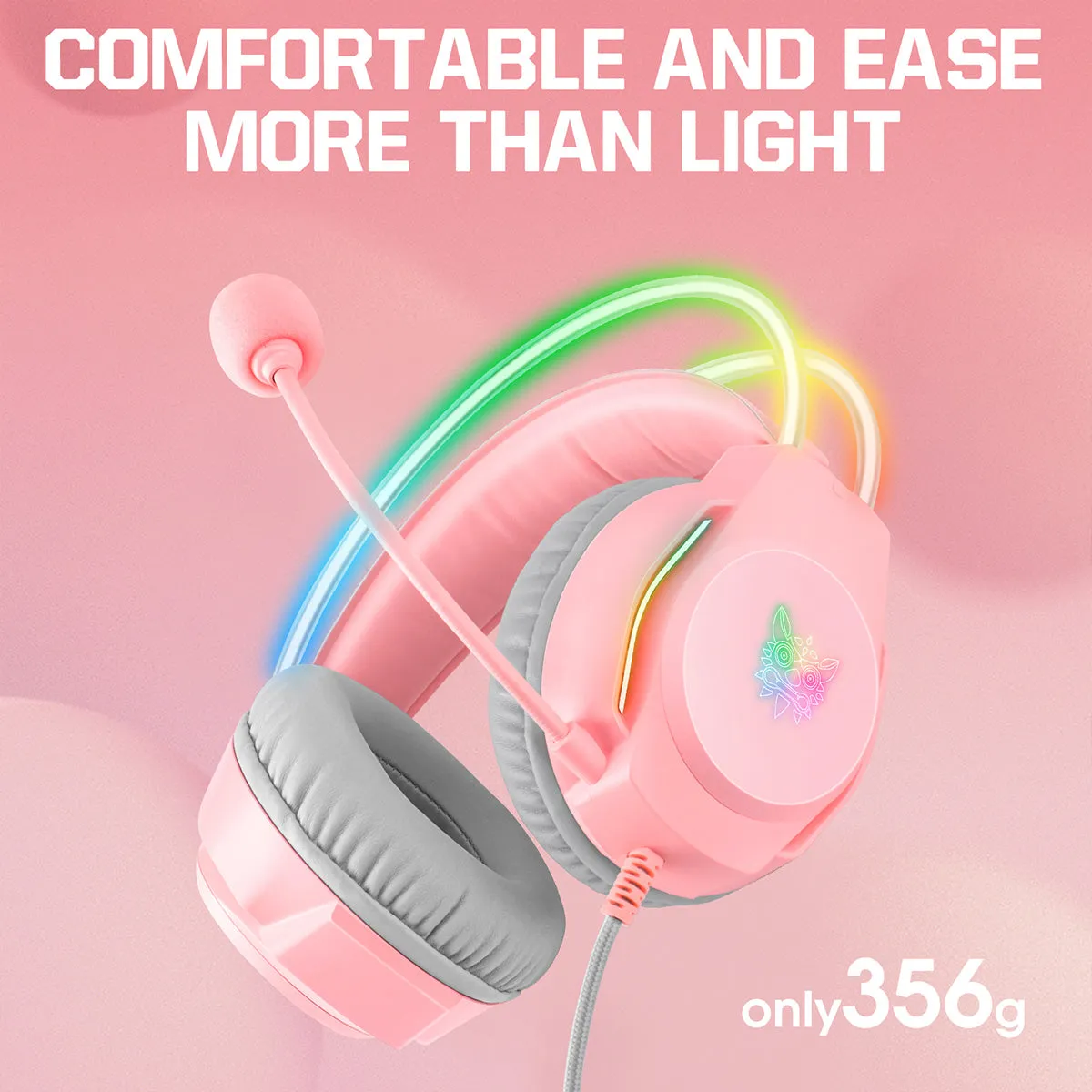 ONIKUMA X26 Cat Ear RGB Wired Gaming Headset