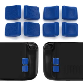 PlayVital Mix Version Back Button Enhancement Set for Steam Deck LCD, Grip Improvement Button Protection Kit for Steam Deck OLED - Streamlined & Studded Design - Blue - PGSDM020