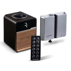 Ruark R1 Mk4 DAB  Radio With BackPack 3 And Remote Control Package Espresso