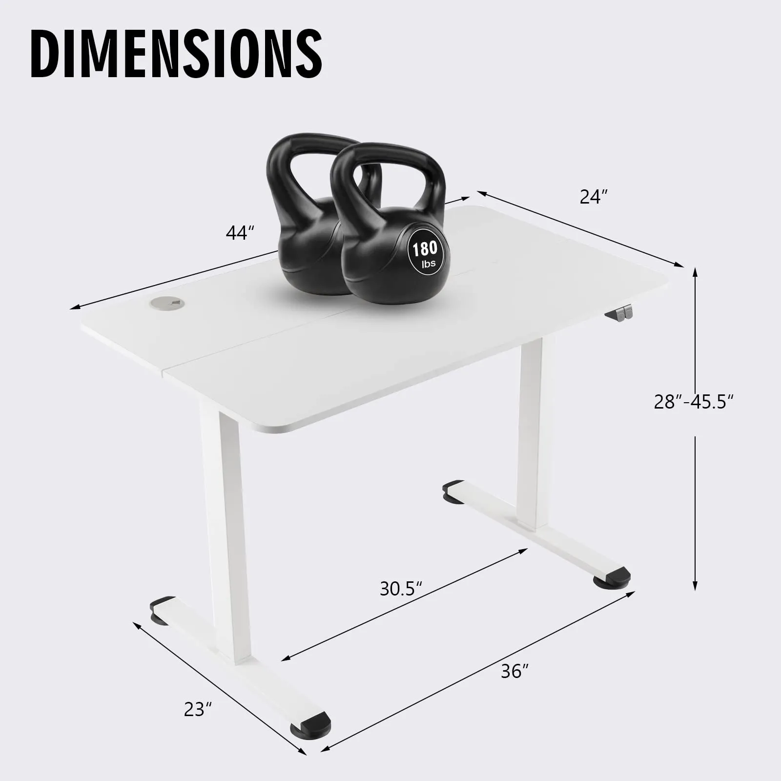 Tangkula Electric Standing Desk, Ergonomic Height Adjustable Sit Stand Desk