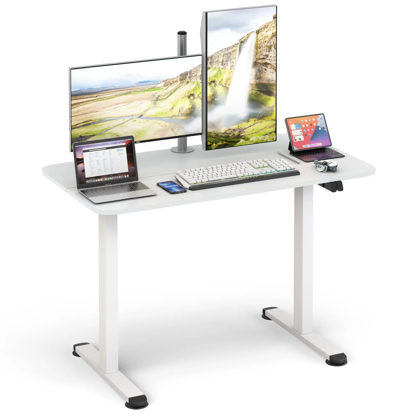 Tangkula Electric Standing Desk, Ergonomic Height Adjustable Sit Stand Desk