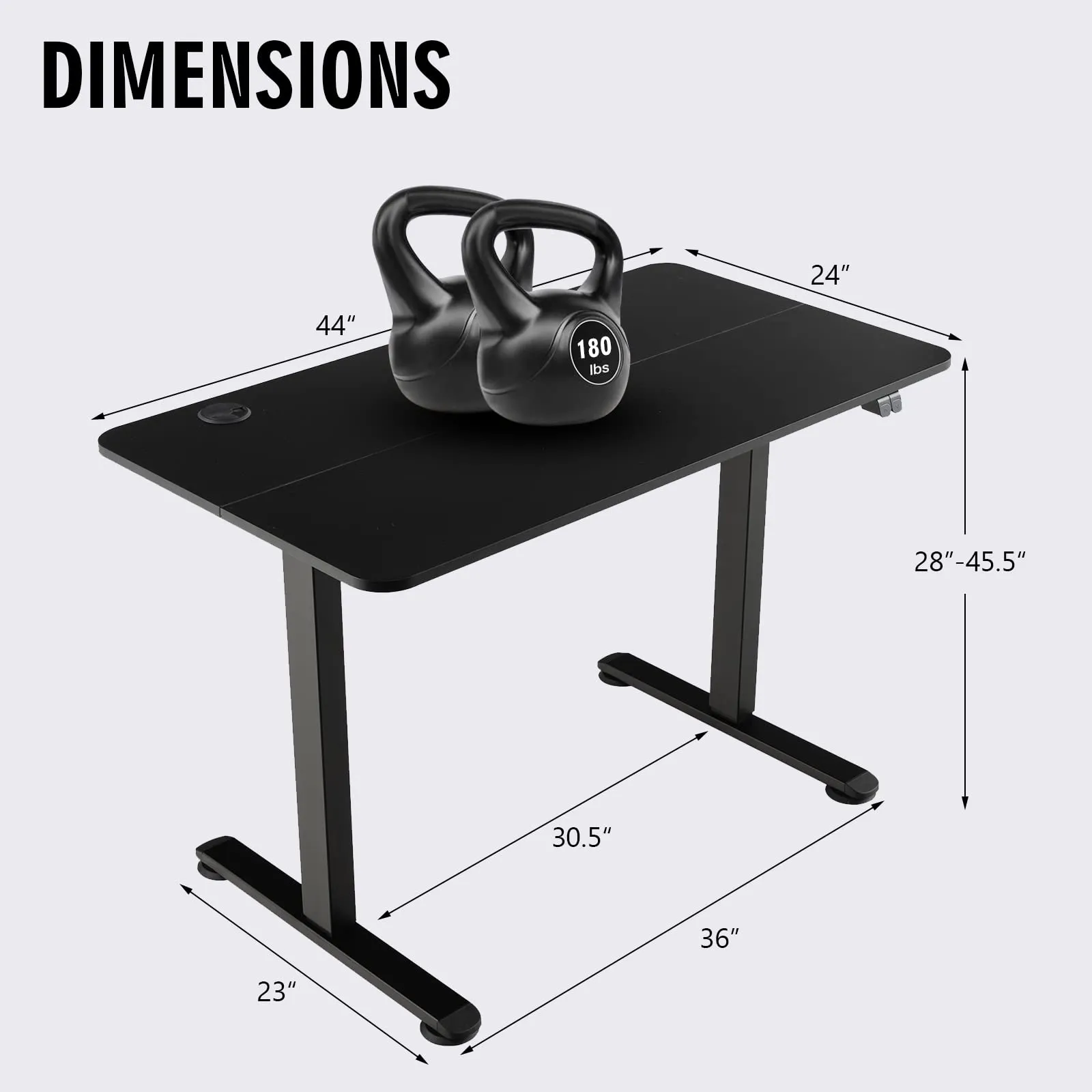 Tangkula Electric Standing Desk, Ergonomic Height Adjustable Sit Stand Desk