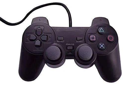 Wired Dualshock Remote Controller Compatible With Sony ps2  Playstation-2 (Black)