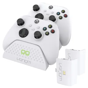 Xbox Series X / S Twin Charging Dock with Rechargeable Battery Packs - White